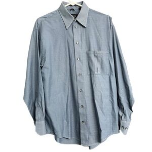 Kenneth Cole New‎ York Grey Gray Dress Shirt Size 15.5